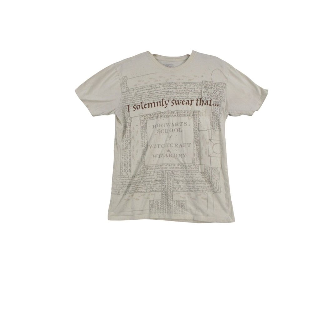 The Wizarding World Of Harry Potter Map Graphic T-Shirt Size M